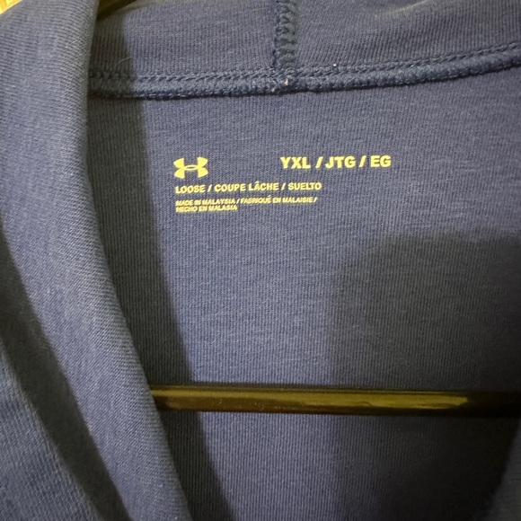 Under Armour Kids Two-Tone Blue Hoodie - Picture 3 of 5